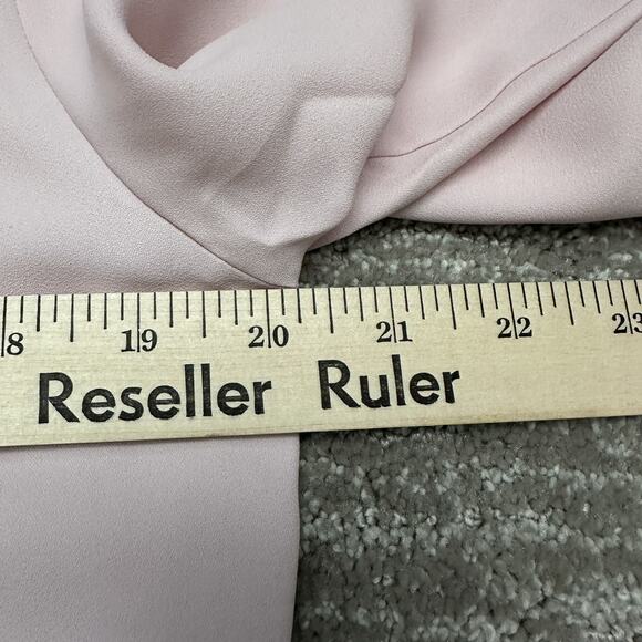 Express Portofino Shirt Womens Medium Light Pink Button Up Blouse Career Capsule - Picture 11 of 12